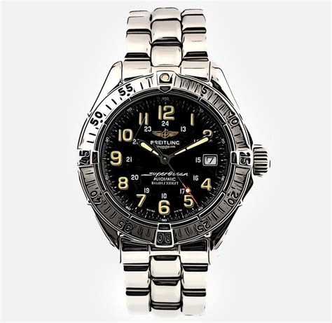 breitling superocean a17040 black